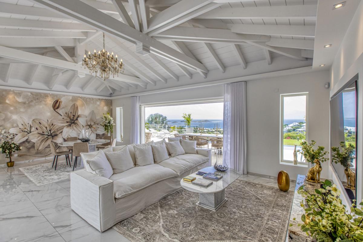 9 Location villa Baie Orientale Saint Martin_salon